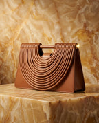 Odalys Women's Ribbed Leather Handbag