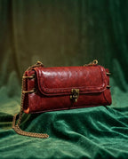 Olivara Women's Vintage Lock Shoulder Bag