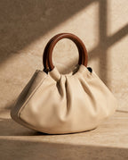 Natalia Women's Croc Embossed Pleated Handbag