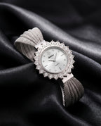 Marisol Women's Crystal Halo Mesh Watch