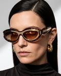 Lyra Women's Two Tone Cat Eye Sunglasses