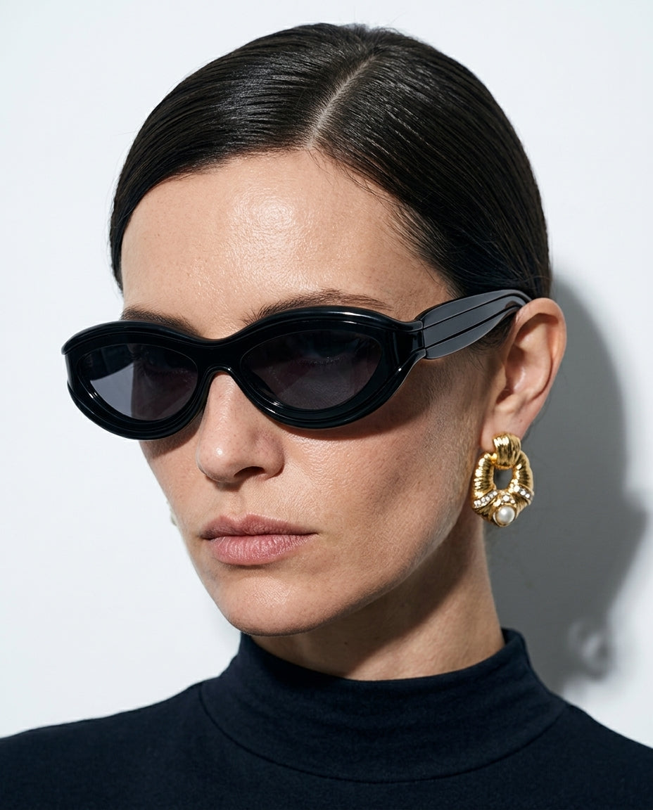 Lyra Women's Two Tone Cat Eye Sunglasses