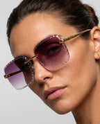 Marquise Women's Diamond Cut Sunglasses