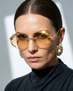 Marina Women's Faceted Gradient Sunglasses