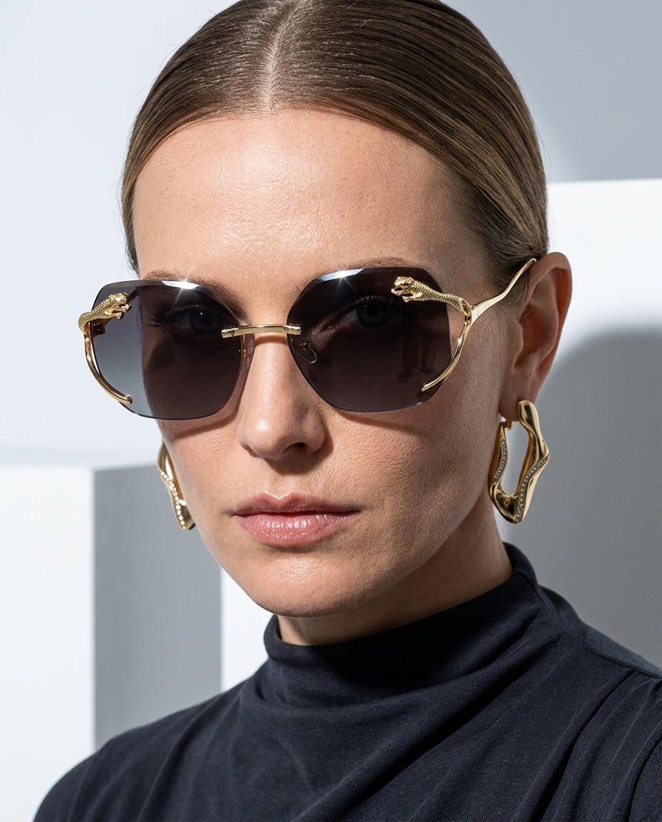 Marina Women's Faceted Gradient Sunglasses