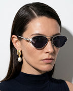 Liora Women's Teardrop Oval Sunglasses