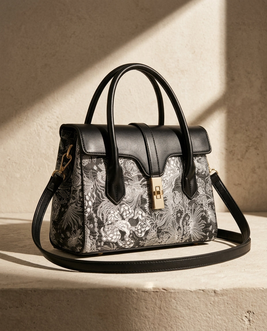 Rosamund Women's Floral Jacquard Handbag