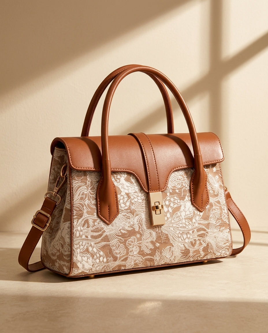 Rosamund Women's Floral Jacquard Handbag
