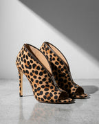 Harper Women's Leopard Stiletto Booties