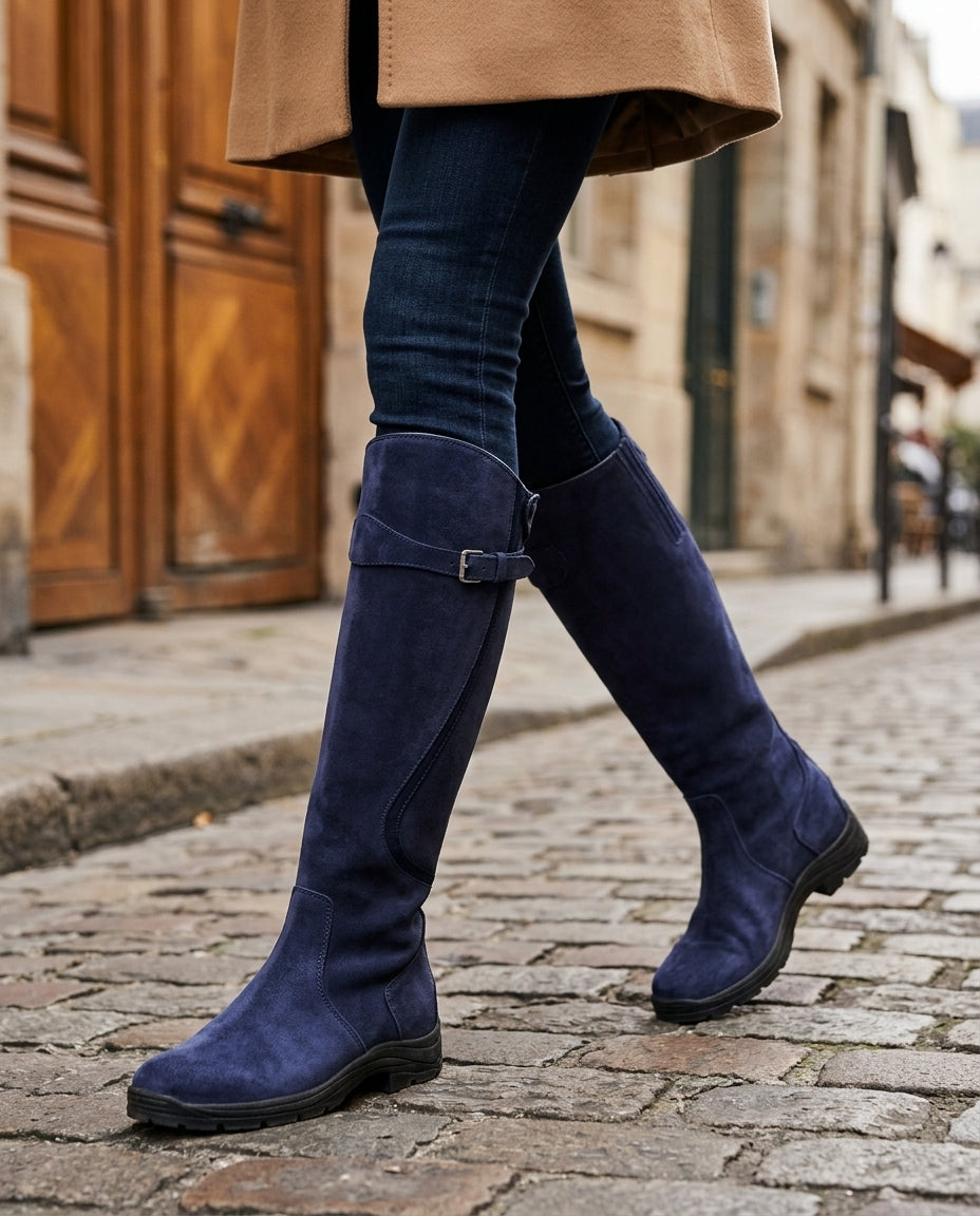 Joyce Women's Buckle Knee High Riding Boots