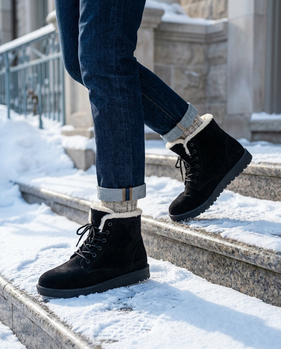 Winslet Women's Faux Fur Lined Winter Ankle Boots