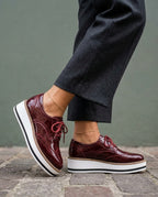 Marlowe Women's Patent Platform Oxfords