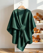 Giselle Fall Knit Poncho Sweater