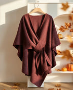 Giselle Fall Knit Poncho Sweater