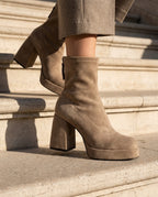 Sutton Women's Platform Block Heel Booties