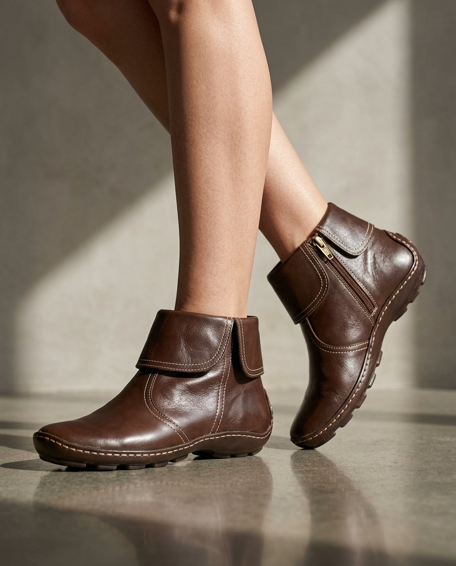 Hadley Women's Fold Over Ankle Boots