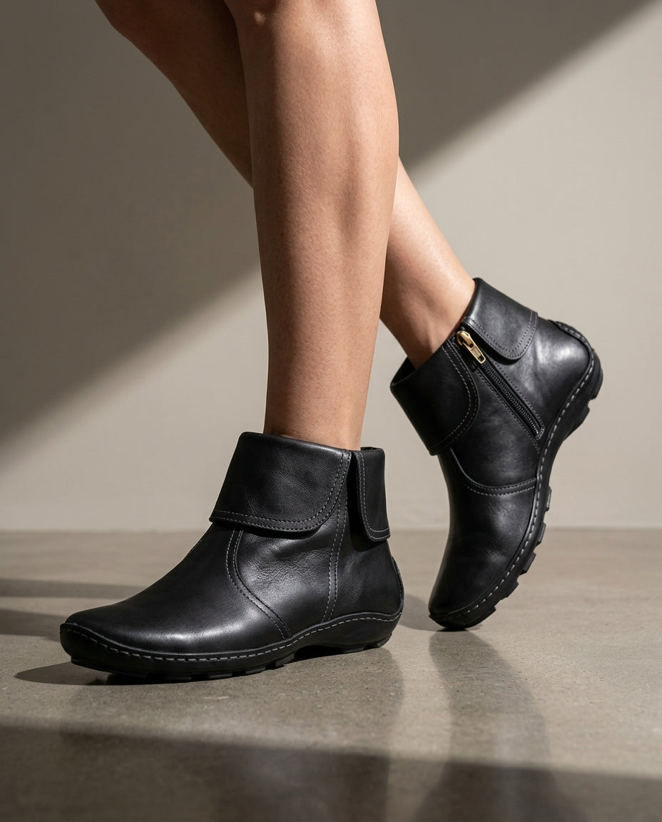 Hadley Women's Fold Over Ankle Boots