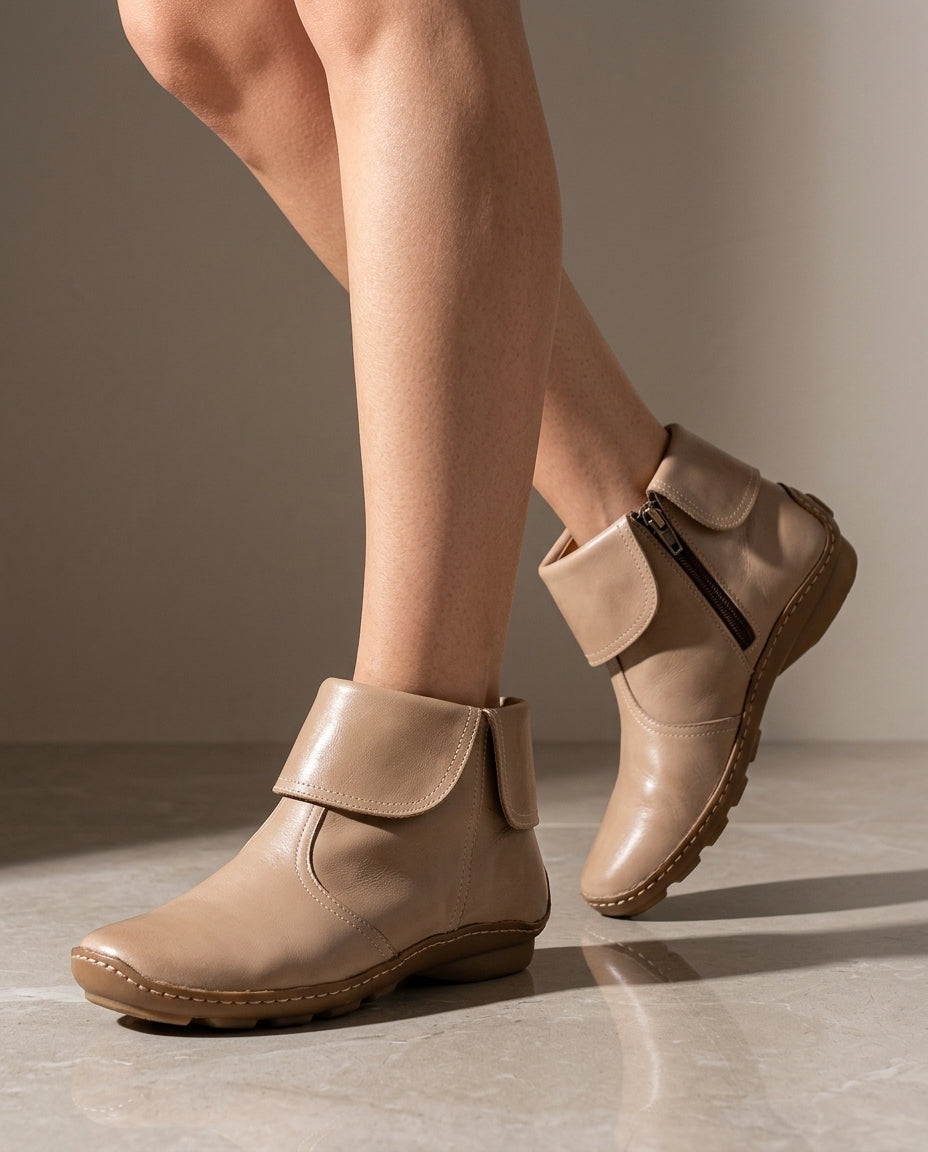 Hadley Women's Fold Over Ankle Boots