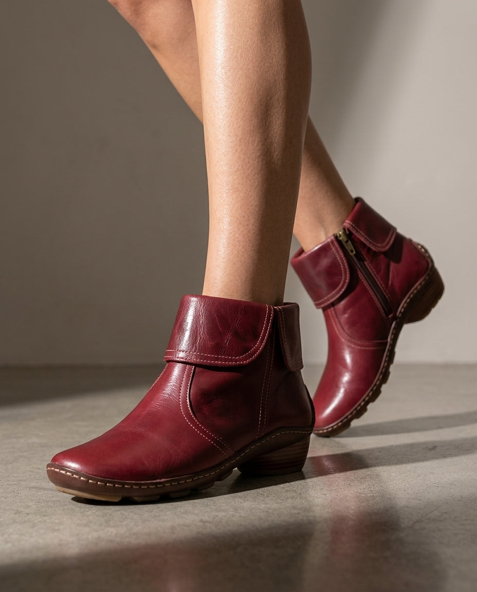 Hadley Women's Fold Over Ankle Boots
