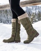 Barrett Women's Sweater Cuff Combat Boots
