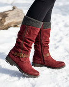 Barrett Women's Sweater Cuff Combat Boots