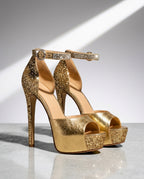 Arden Women's Glitter Platform Heels