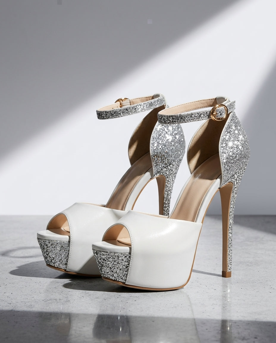 Arden Women's Glitter Platform Heels