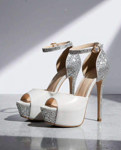 Arden Women's Glitter Platform Heels