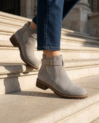 Kensington Women's Suede Buckle Chelsea Boots