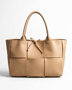 Marlowe Women's Woven Panel Tote Bag