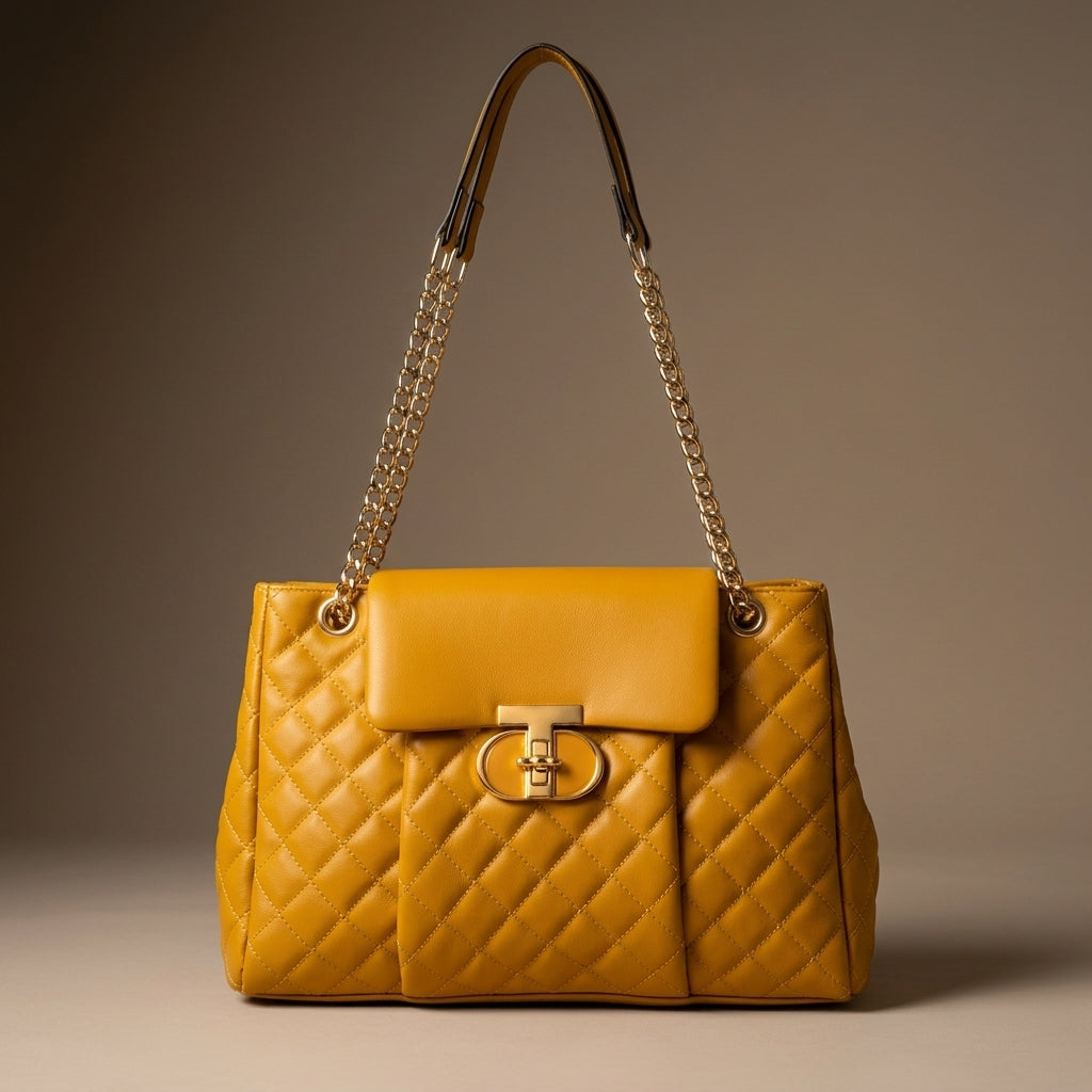 Sinclair Women's Quilted Chain Handle Bag