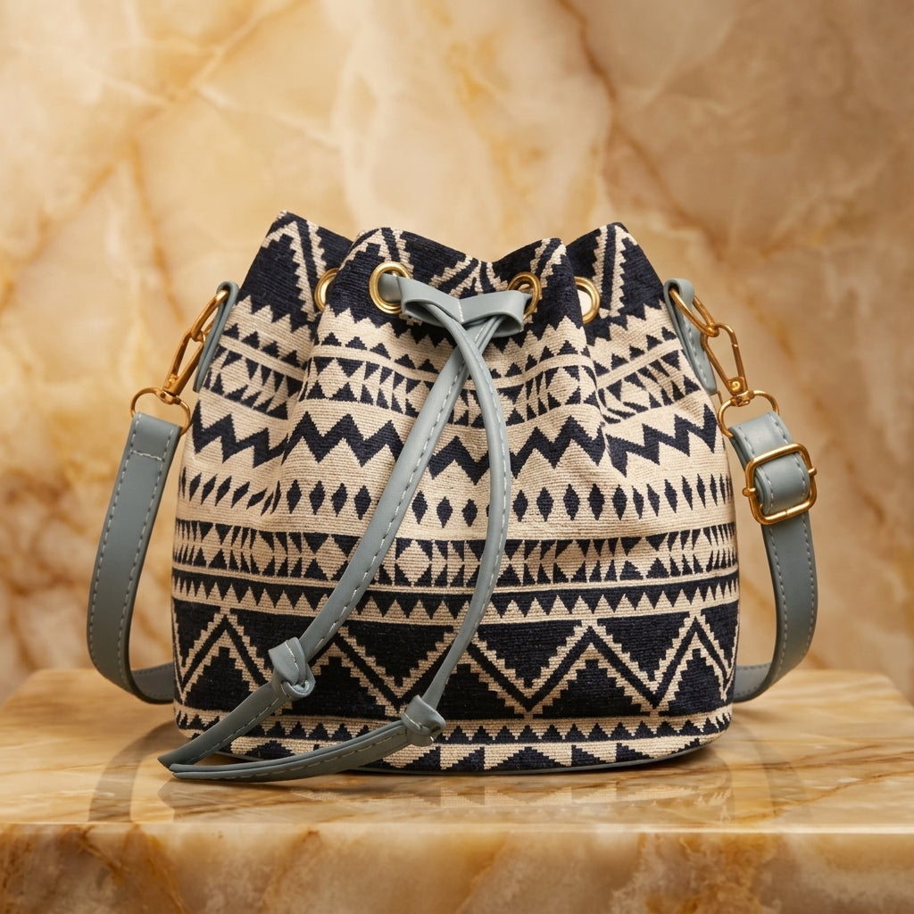 Delaney Women's Floral Tapestry Bucket Bag