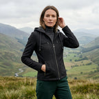 Sinclair Women's Leather Hooded Moto Jacket