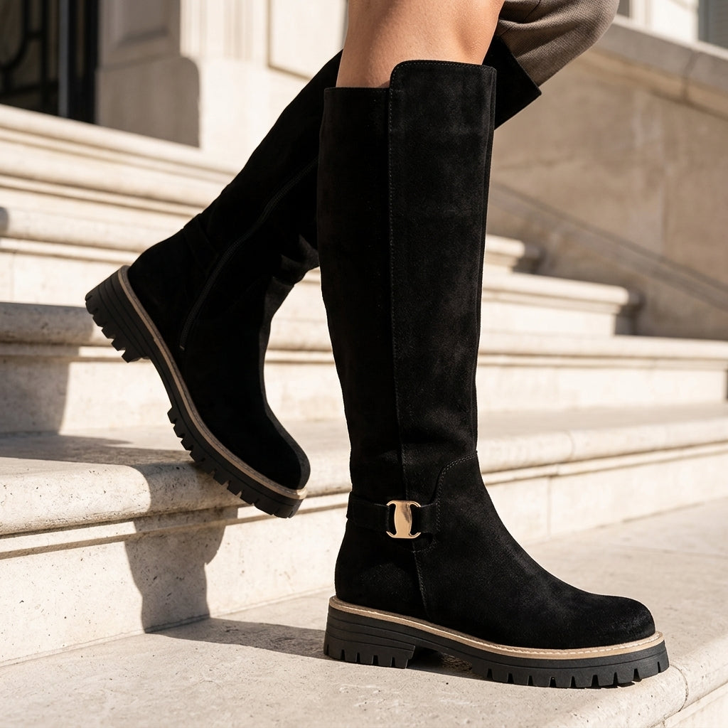Kensington Women's Suede Knee High Boots