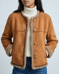 Genevieve Shearling-Lined Tailored Jacket