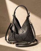 Bianca Woven Leather Shoulder Bag