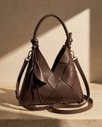 Bianca Woven Leather Shoulder Bag