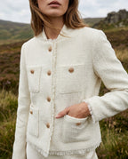 Nicolette Tailored Tweed Crop Jacket