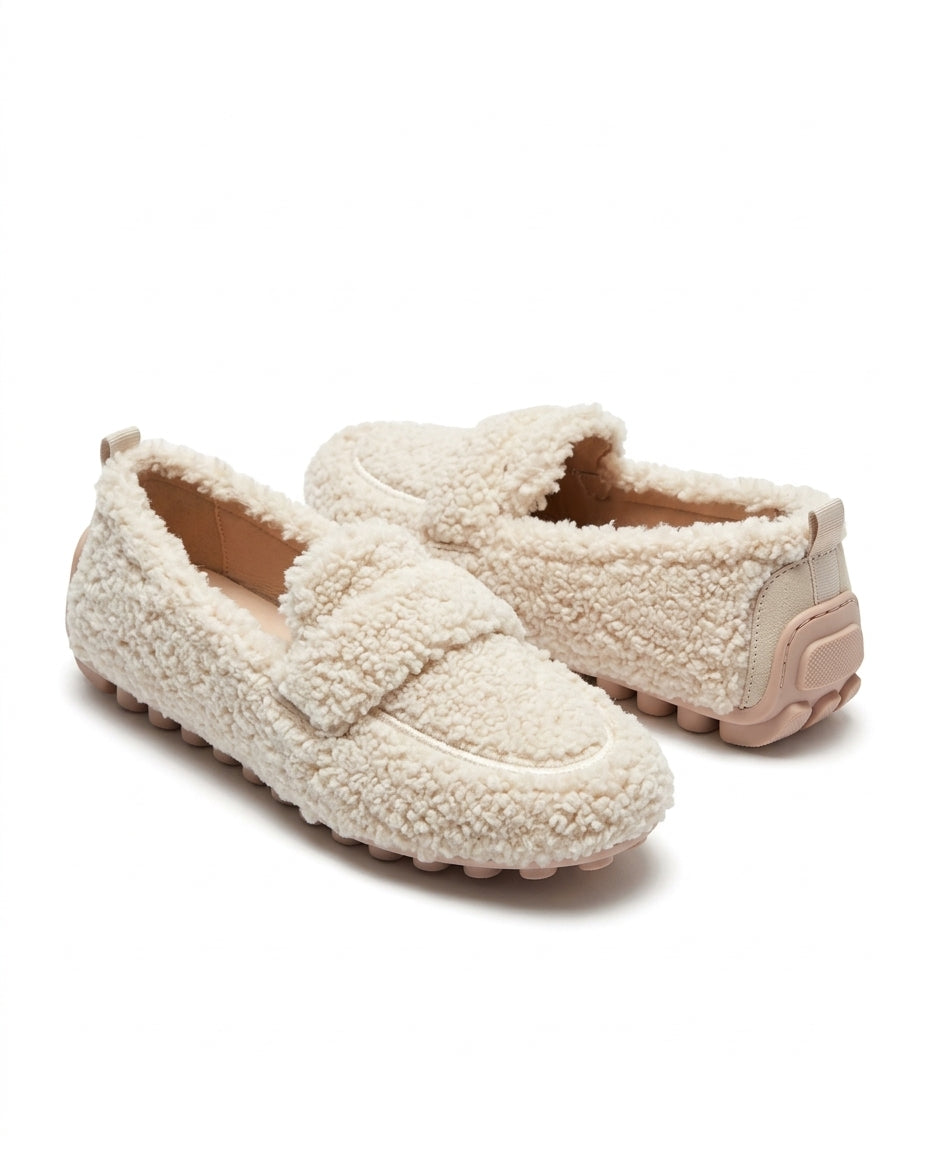 Bianca Plush Fleece Slip-On Mule Slippers