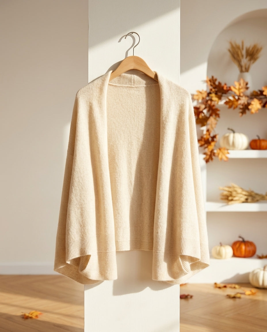 Elie Warm Wool Shawl Sweater