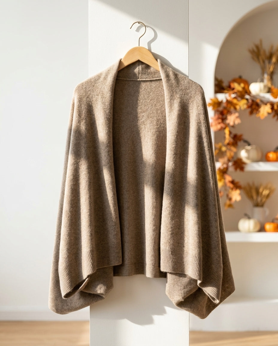 Elie Warm Wool Shawl Sweater