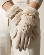Belvoir Wool Fur Gloves for Winter