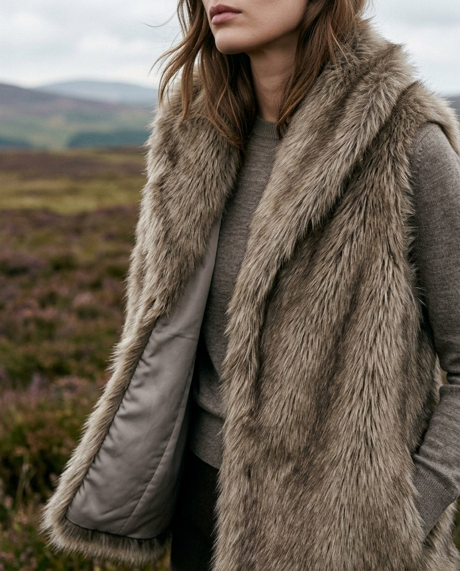 Elira Fur Vest for Winter