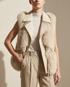 Clara Warm Fur Cropped Vest