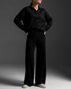 Charlotte Cozy Polo Sweat Lounge Set