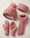 Vienna Knit Hat Scarf Neck Warmer Gloves Set for Winter