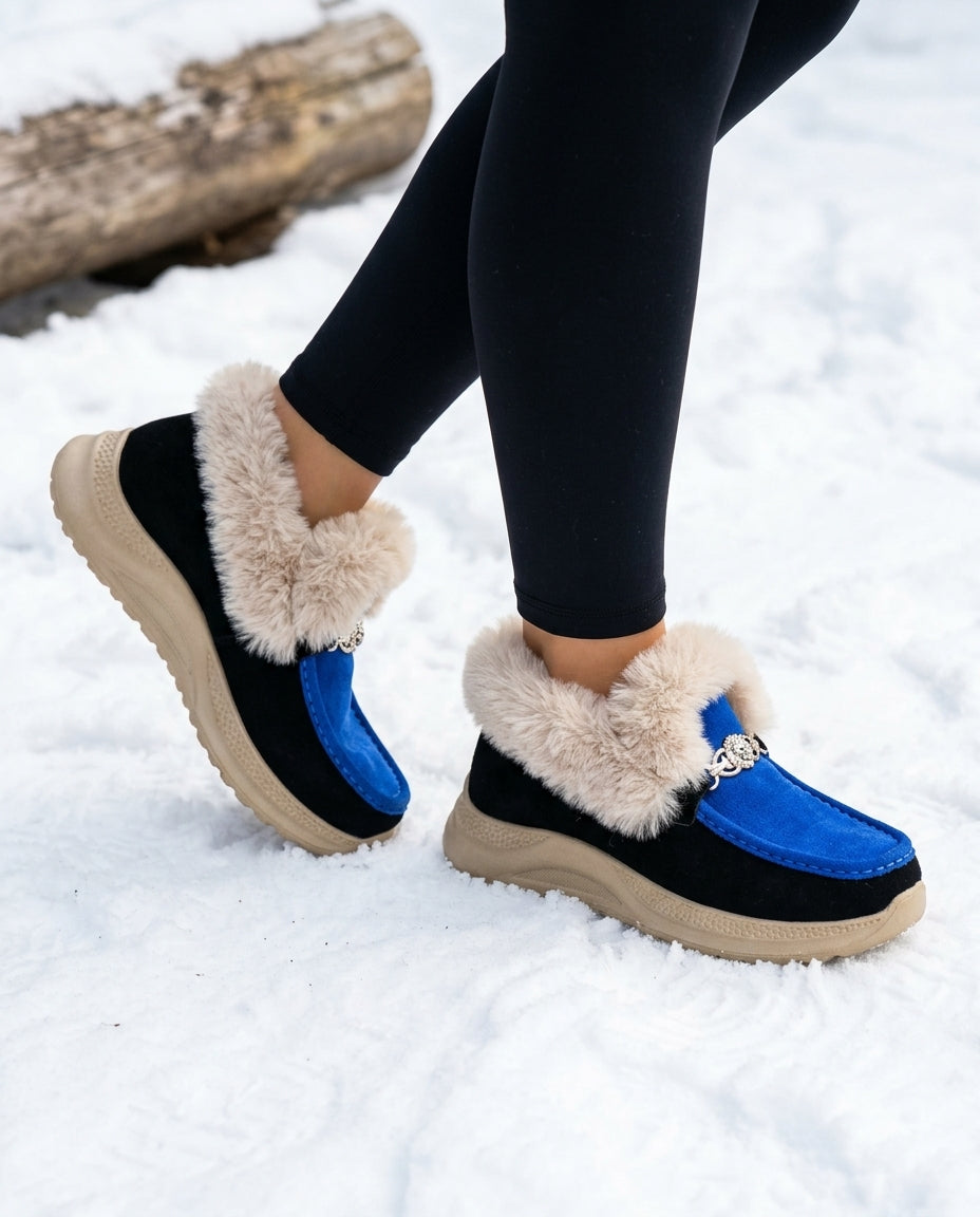 Rowan Fur Platform Mule for Winter