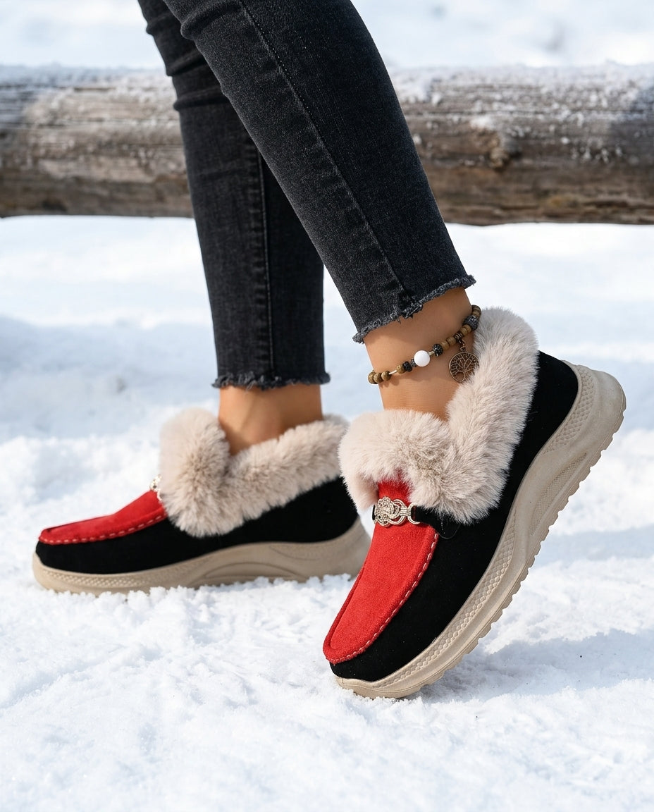 Rowan Fur Platform Mule for Winter