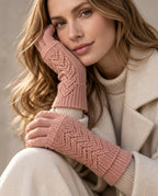 Lila Layered Touchscreen Winter Gloves for Women