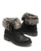 Frea Fur Lug Sole Winter Ankle Boots for Women